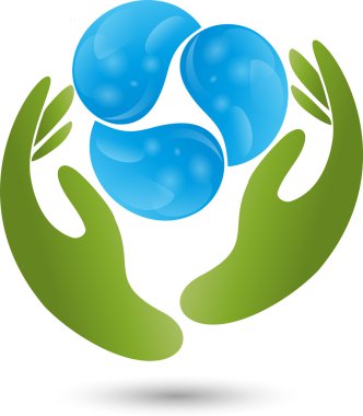 Logo, Zwei, el, Drei Tropfen Wasser