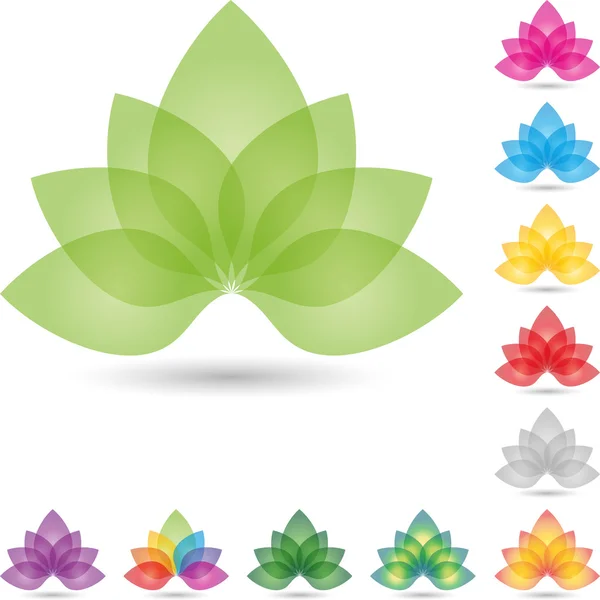 Logo, Blatt, Blume, Heilpraktiker — Stock Vector
