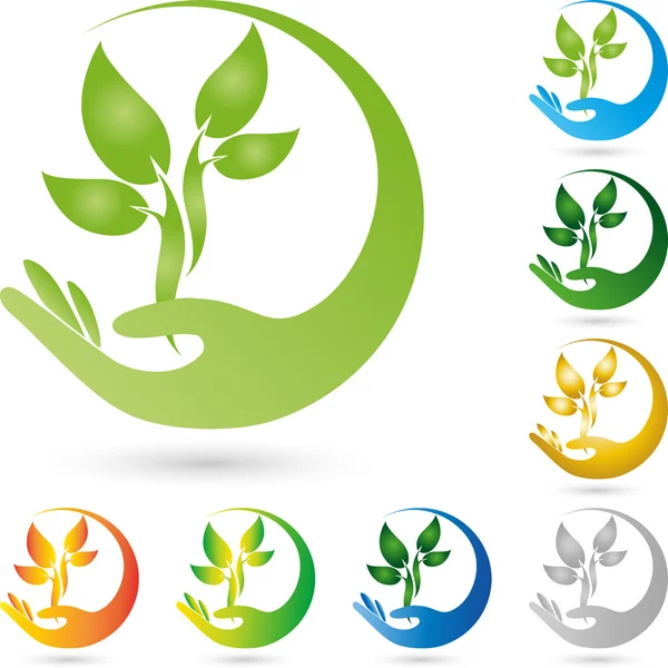 Logo, Pflanze, Heilpraktiker Blatt, el