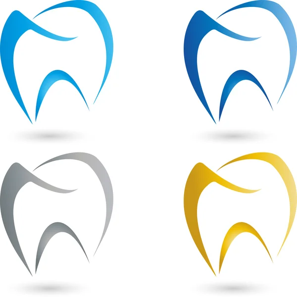Zahn, zahn, logo, zahnarzt logo — Stockvektor