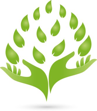 Logo, Zwei, el, Blatt, Heilpraktiker