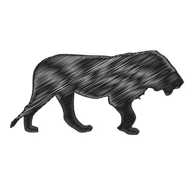  Aslan, siluet, Katze, katmanı Logo