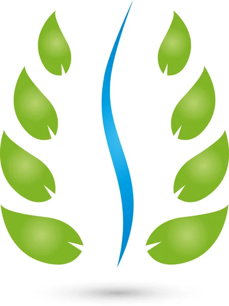 Chiropraktiker, Logo, Heilpraktiker, Fisioterapia — Vector de stock
