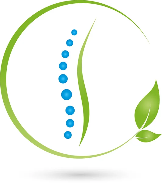 Chiropraktiker, Heilpraktiker, orthopédie, Logo — Image vectorielle