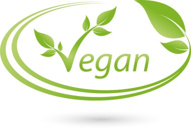 Vegetarisches Logo, Blatt, Vegan, Pflanze