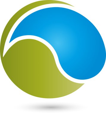 Tropfen, Kugel, Logo, Wasser