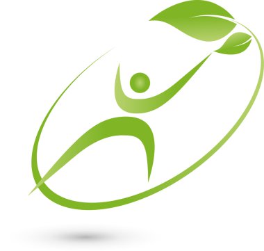 Mensch, Person in Bewegung, Logo, Fitness clipart