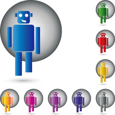 Roboter, Logo, Wissenschaft, Dienstleistung