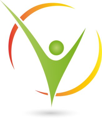 Person in Bewegung, Logo, Mensch, Fitness clipart