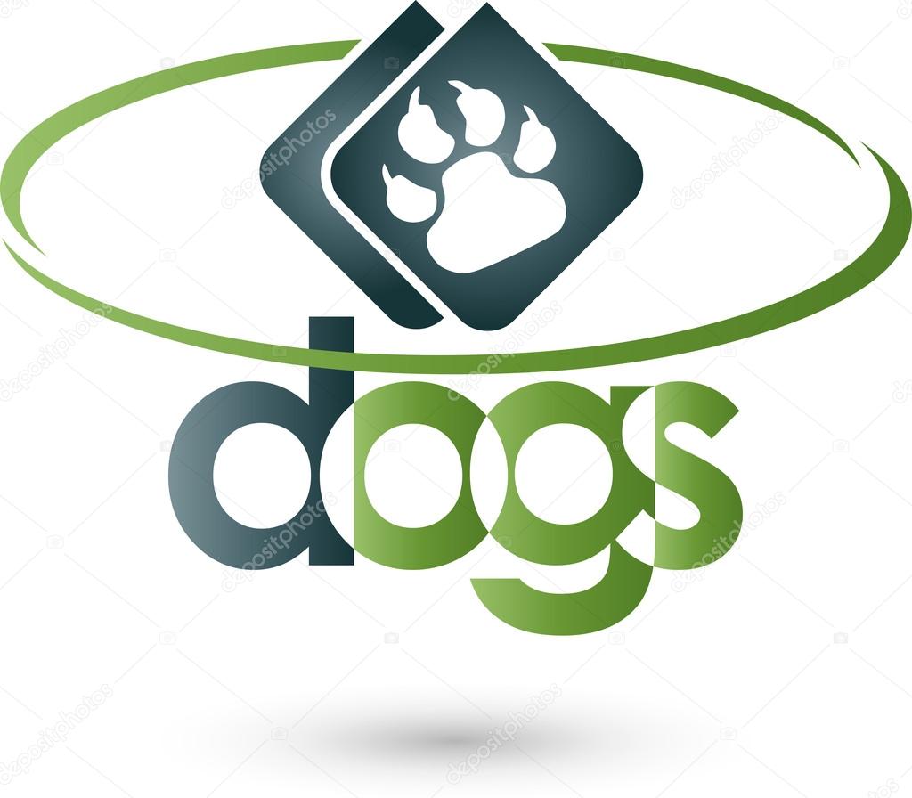 Dogs Logo Hunde Pfote Stock Vector C Waldemar Hoelzer
