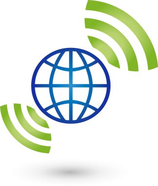Erde'yi und Wlan, Logo, Netzwerk, Verbindung