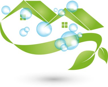 Haus putzen, Logo, Reinigung, Reinigungsfirma