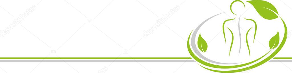 Body, hands, physiotherapy, orthopedics, background, logo