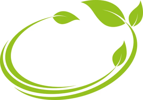 Logo Tanaman Daun Naturopath Tukang Kebun Latar Belakang - Stok Vektor