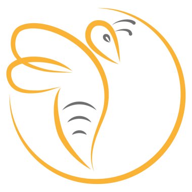 Arı, yaban arısı, hayvan, böcek, logo, simge 