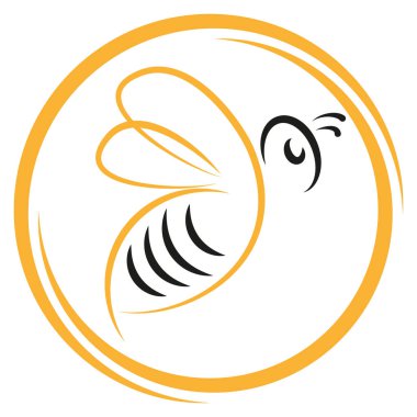 Arı, yaban arısı, hayvan, böcek, logo, simge 