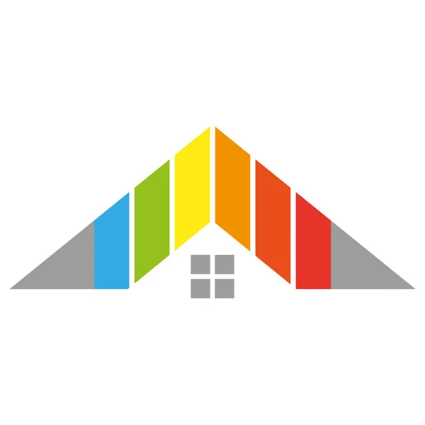 House Paint Painter Logo Background — Stock Vector