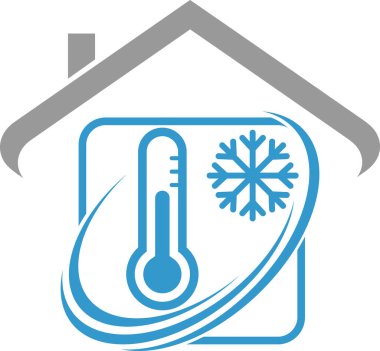 Termometre simgesi. Vektör illüstrasyonu