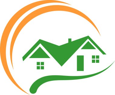 ev logosu tasarım vektörü