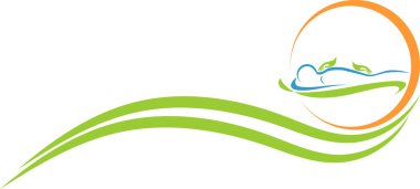 İnsan, omurga, masaj, ortopedi, fizyoterapi, logo, geçmiş