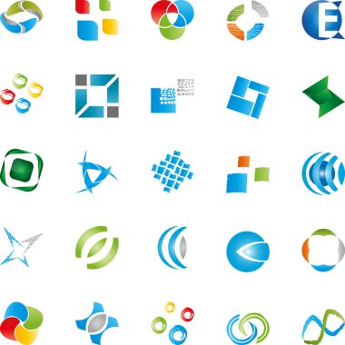 Şirket logosu, logo koleksiyonu, multimedya, hizmetler, web, simge koleksiyonu