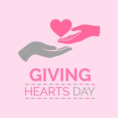 Kalpleri Verme Günü, sevgi ve cömertliğin gücünü temsil eder. Bu sevgi dolu bir insan figürü tarafından sembolize edilir ve bir kalp sunmak için elini uzatır. Afiş, el ilanı ve arkaplan tasarım şablonu.