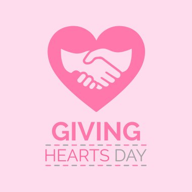 Kalpleri Verme Günü, sevgi ve cömertliğin gücünü temsil eder. Bu sevgi dolu bir insan figürü tarafından sembolize edilir ve bir kalp sunmak için elini uzatır. Afiş, el ilanı ve arkaplan tasarım şablonu.