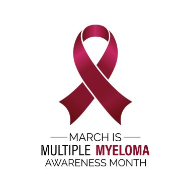 Çoklu Myeloma Farkındalığı Ayı 'nın temsilci illüstrasyonu marttır. Çoklu Myeloma Farkındalığı Ayı ciddi bir plazma hücre kanserine ışık tutuyor, farkındalığı arttırıyor, erken teşhis, hasta desteği. Afiş, broşür ve arkaplan tasarımı geçici!