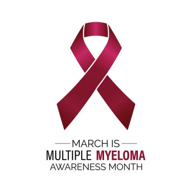 Çoklu Myeloma Farkındalığı Ayı 'nın temsilci illüstrasyonu marttır. Çoklu Myeloma Farkındalığı Ayı ciddi bir plazma hücre kanserine ışık tutuyor, farkındalığı arttırıyor, erken teşhis, hasta desteği. Afiş, broşür ve arkaplan tasarımı geçici!