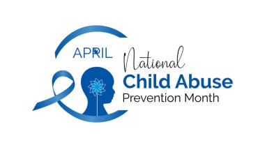 Ulusal Çocuk İstismarı Önleme Ayı, duyarlı eller ve kalp unsurlarıyla, bilinçlendirme kampanyaları ve sosyal destek için tasarlandı. Kırılganlığı, korunmayı ve istismarı önleme bilincini temsil eden gözyaşı ile çocuk silueti.