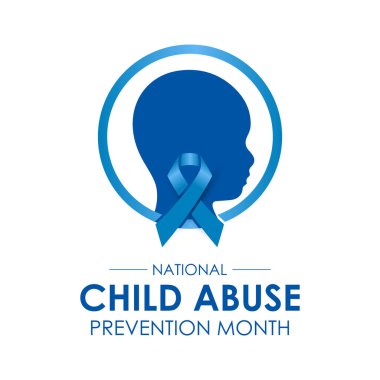 Ulusal Çocuk İstismarı Önleme Ayı, duyarlı eller ve kalp unsurlarıyla, bilinçlendirme kampanyaları ve sosyal destek için tasarlandı. Kırılganlığı, korunmayı ve istismarı önleme bilincini temsil eden gözyaşı ile çocuk silueti.