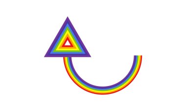 Renkli gökkuşağı katmanlı soyut çerçeveler ve dalgalı çizgi şekilleri kolleksiyonu canlı spektrum ana hatları, modern dekoratif vektör seti ışık arkaplan izole.