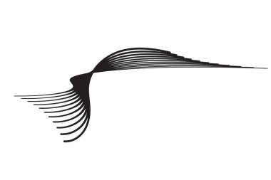 Pürüzsüz akış iplikleri ve katmanlı dokusu olan şık dalgalı saç vektör tasarımı. Ayrıntılı çizgiler ve modern siluet şık ve zarif bir görünüm yaratıyor. Güzellik markası, kuaför salonu promosyonları, logo tasarımı için mükemmel..