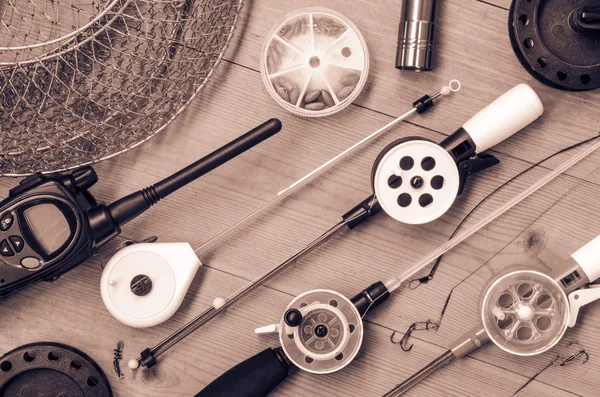 Aparejos de pesca y accesorios — Foto de Stock