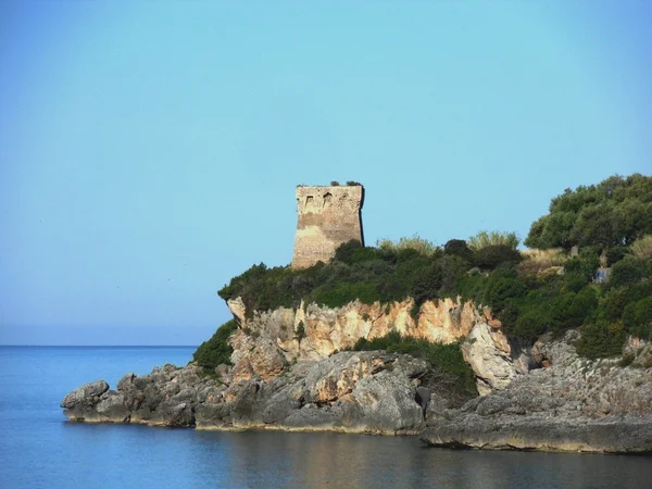 Marina di Camerota - Torre dell 'isola — Fotografia de Stock