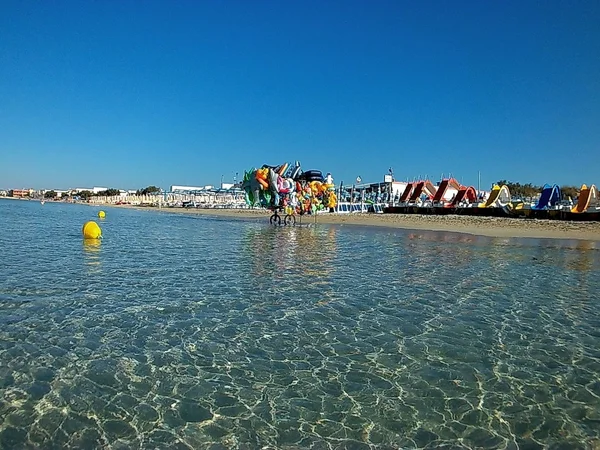 Torre Lapillo Porto Cesareo Puglia Itálie Července 2016 Panoramatický Výhled — Stock fotografie