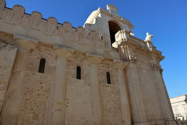 Syracuse Sicily Italy August 2020 Cathedral Nativity Holy Mary Piazza — 스톡 사진