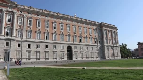 Caserta Campania Italia Settembre 2020 Panoramica Della Reggia Caserta Piazza — Video Stock