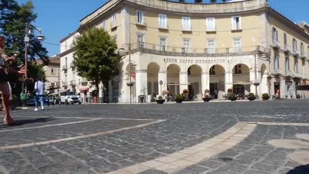 Caserta Campania Itália Setembro 2020 Filme Time Lapse Piazza Dante — Vídeo de Stock