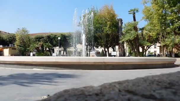 Caserta Campania Italy September 2020 Time Lapse Film Fountain Piazza — 비디오