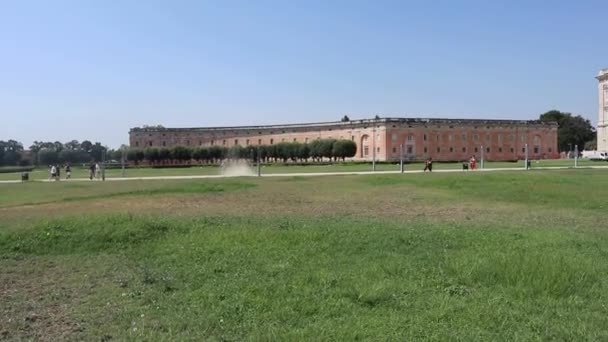 Caserta Campania Italia Settembre 2020 Panoramica Della Reggia Caserta Piazza — Video Stock