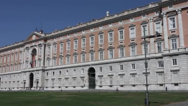Caserta Campania Ιταλία Σεπτεμβρίου 2020 Επισκόπηση Του Βασιλικού Παλατιού Της — Αρχείο Βίντεο