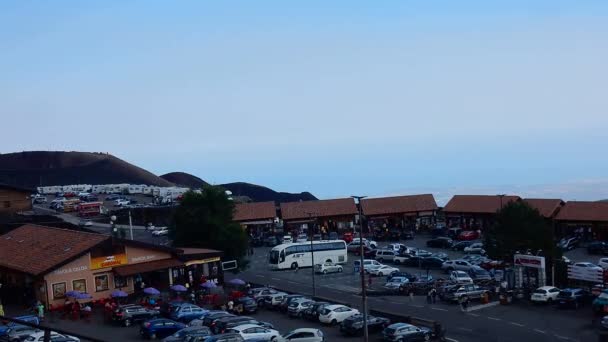 Etna - Time lapse del piazzale dal rifugio — Vídeos de Stock