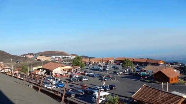 Etna - Time lapse del piazzale di pomeriggio — Stock Video