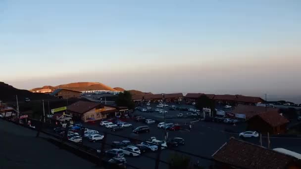 Etna - Time lapse del piazzale al tramonto — Vídeos de Stock