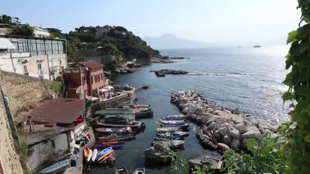 Napoli - Porticciolo di Marechiaro — Stok video