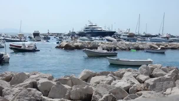 Napoli - Time lapse al porto di Mergellina — Video Stock