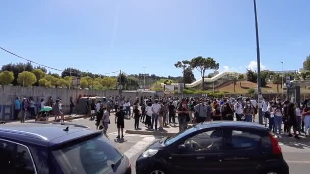 Napoli - Attesa per i test di ammissione a veterinaria — Stock video