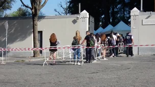 Caserta Campania Talya Eylül 2020 Ngilizce Tıp Testleri Için Hava — Stok video
