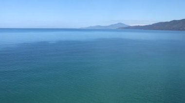 Palinuro, Campania, İtalya - 8 Haziran 2020: Körfezin kıyıdan panoraması